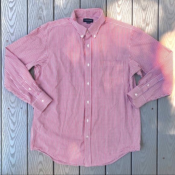 Lands' End Other - Lands End 100% cotton checkered button down shirtM